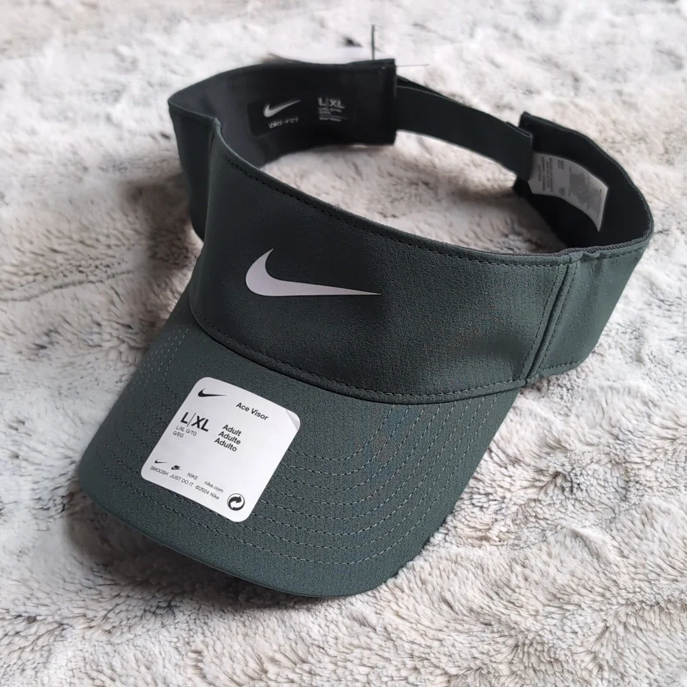 Nike Adult Dri-FIT Ace Hunter Green Swoosh Visor